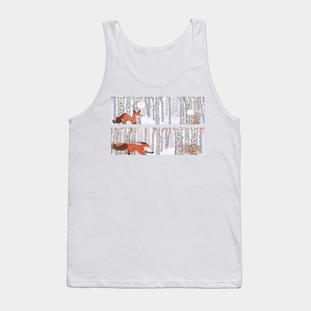 A winter Race Tank Top by TaylorRoseMakesArt